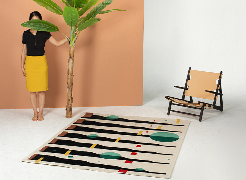 Product  -  MEW Rug Eco-Geom CitySunrise